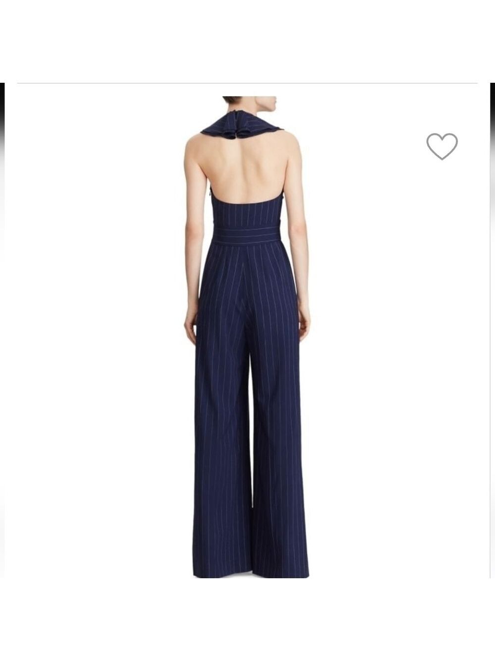 Ralph Lauren Purple Label Pinstripe Jumpsuit - Picture 2 of 11